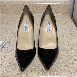 Jimmy choo Abel black patent heel used